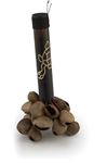 Pearl Pangi Nut Shaker with Bamboo Handle